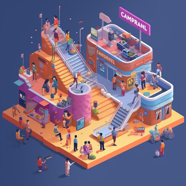 isometric complain concept illustration