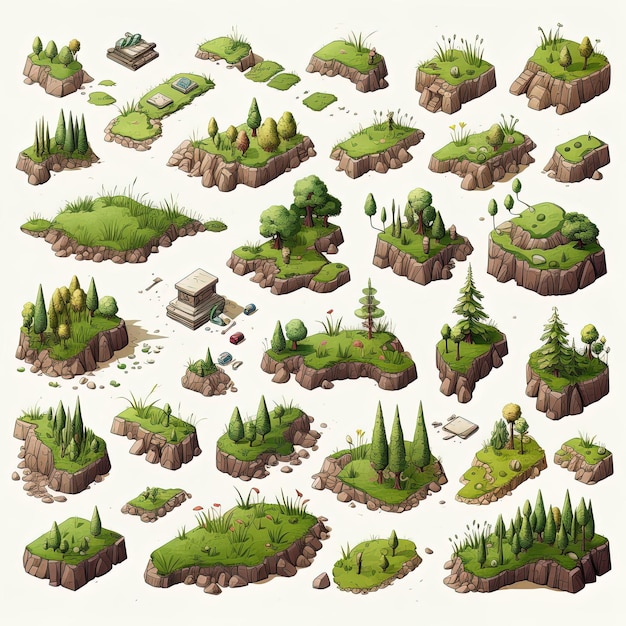 Isometric Green Grass