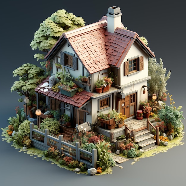 Isometric house