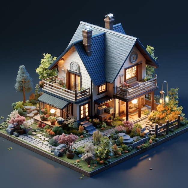 Isometric house