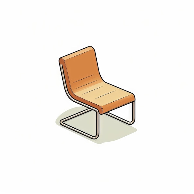 Photo isometric isolated armchair