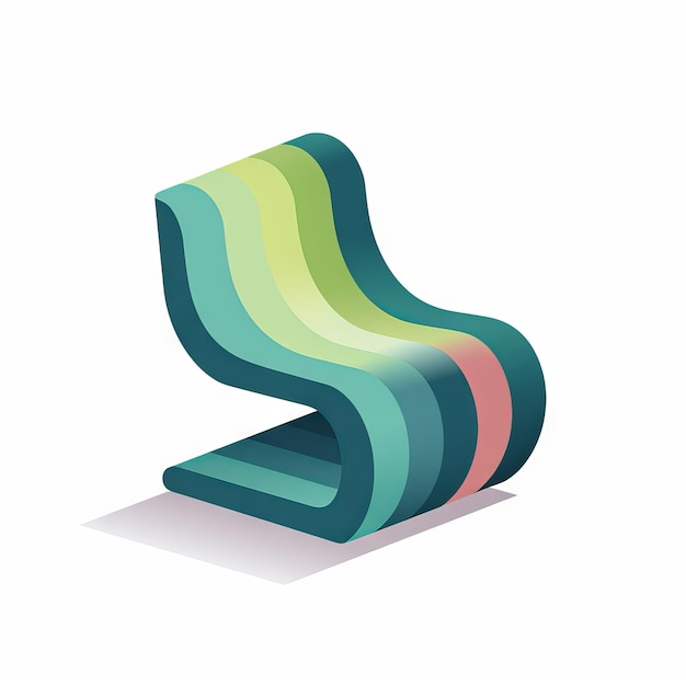 Isometric isolated armchair