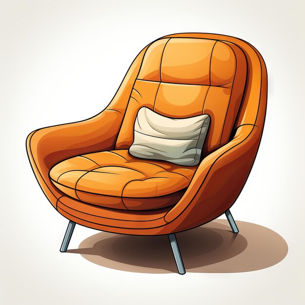 Изометрический изолированный кресло