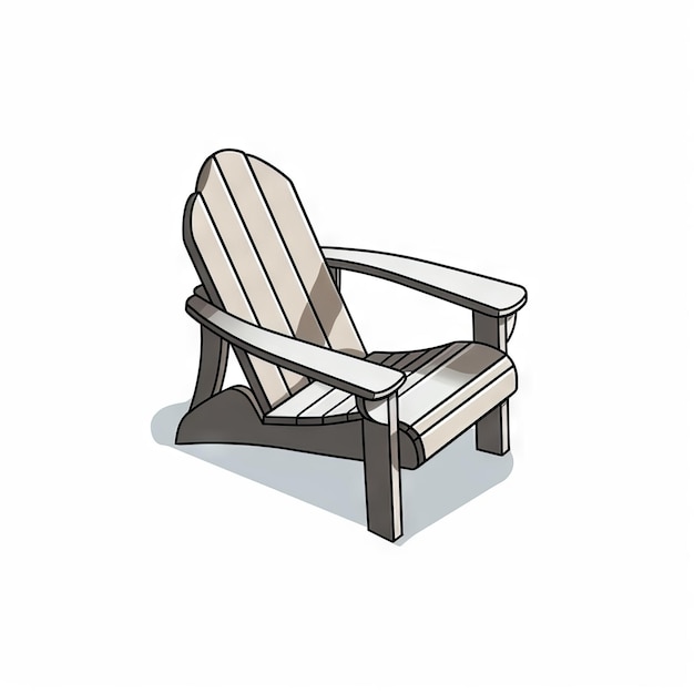 Isometric isolated armchair