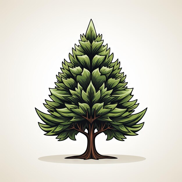 Photo isometric isolater tree