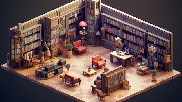 isometric library