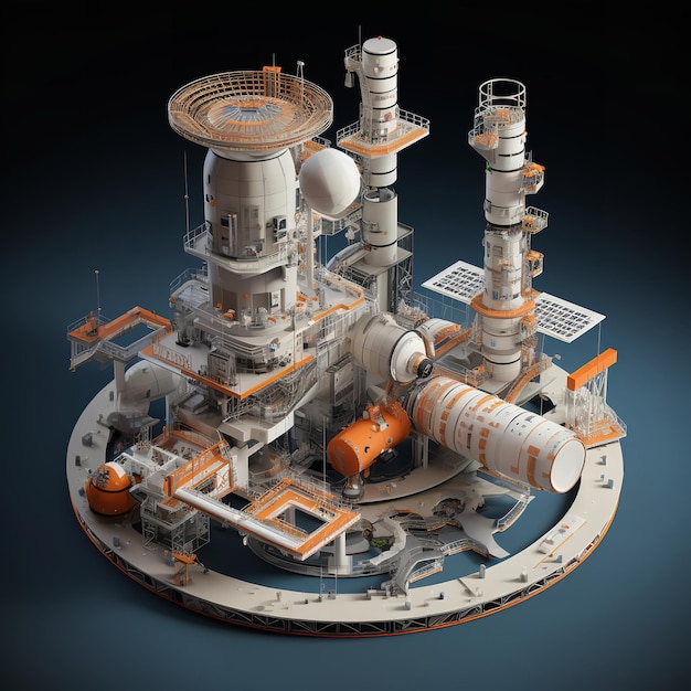 Isometric Miniature Space Station