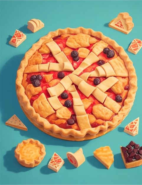 isometric pie