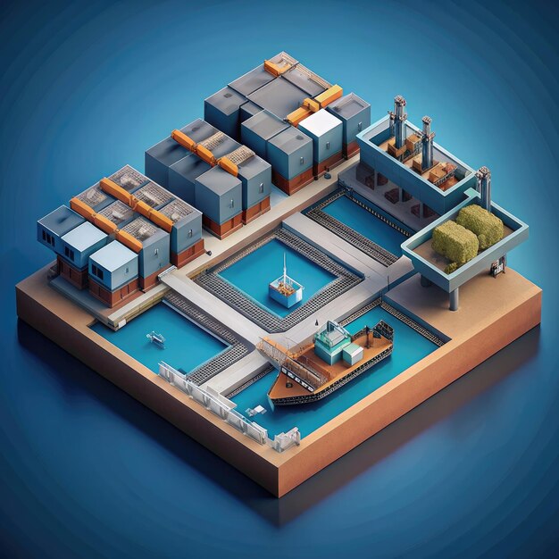 Photo isometric port in