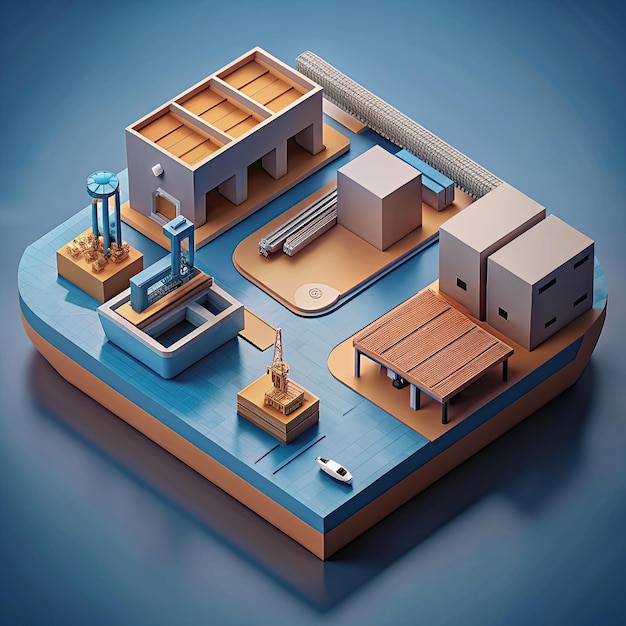 Photo isometric port in