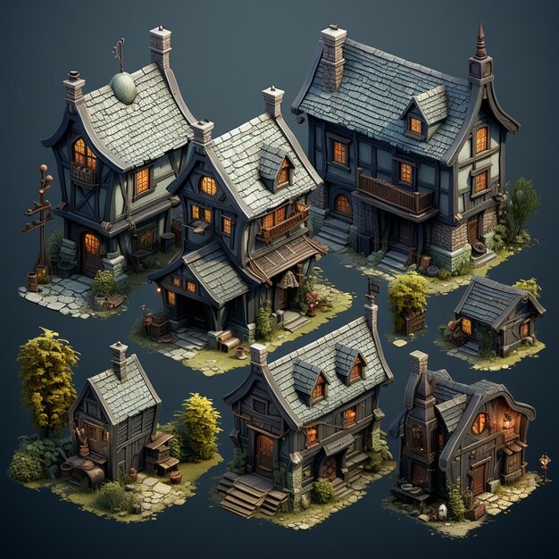 Isometric RPG Buildings