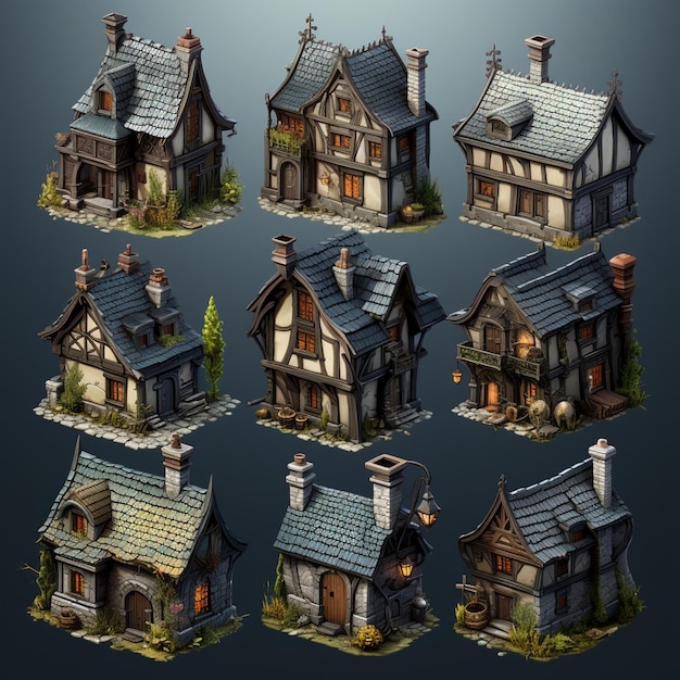 Isometric RPG Buildings