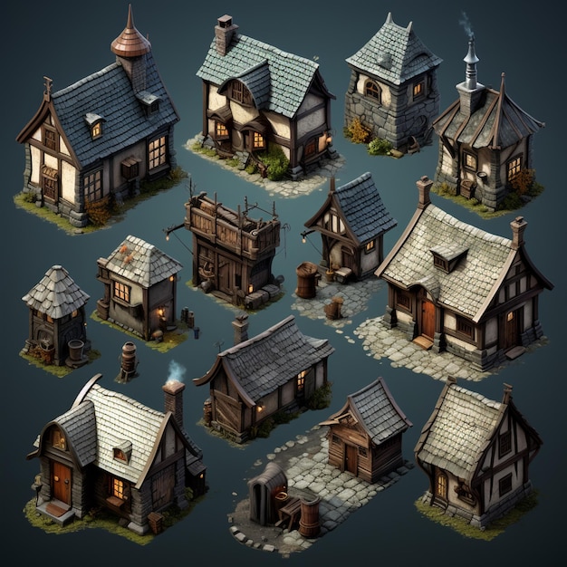 Isometric RPG Buildings