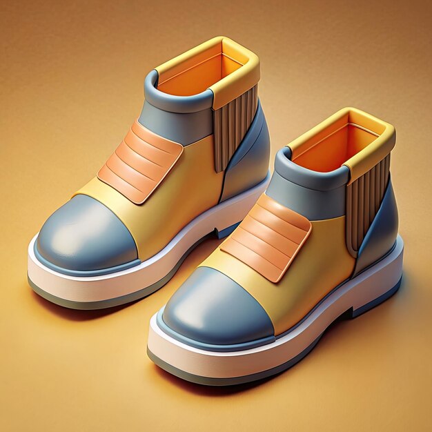 Photo isometric shoes