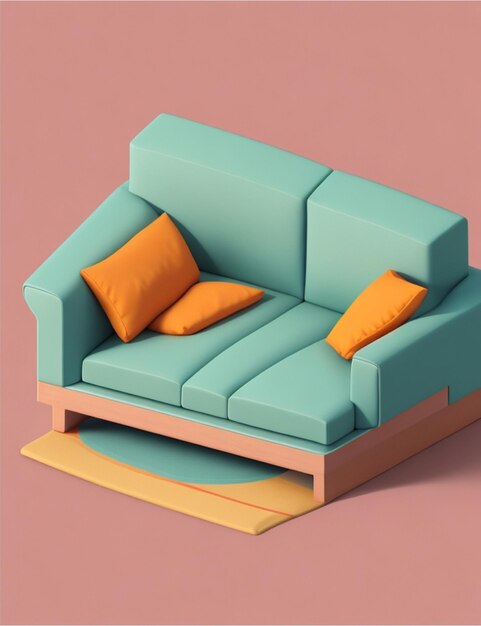 Photo isometric sofa