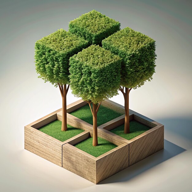 isometric tree