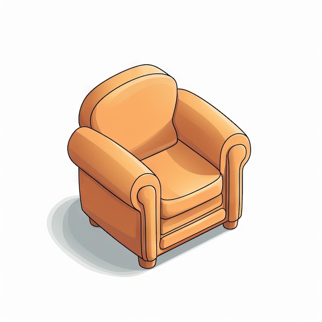 Isometrische geïsoleerde fauteuil