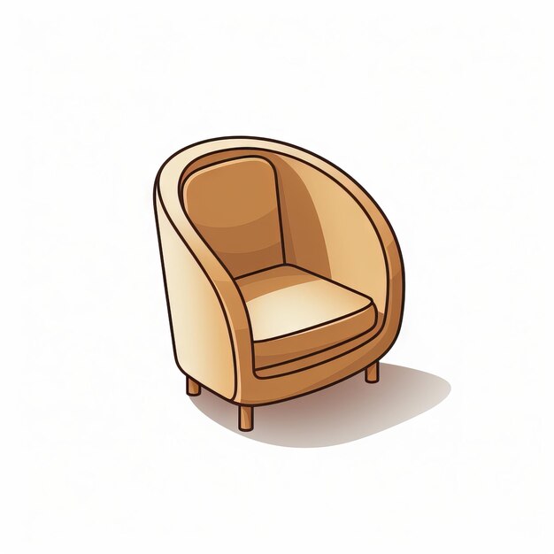 Isometrische geïsoleerde fauteuil