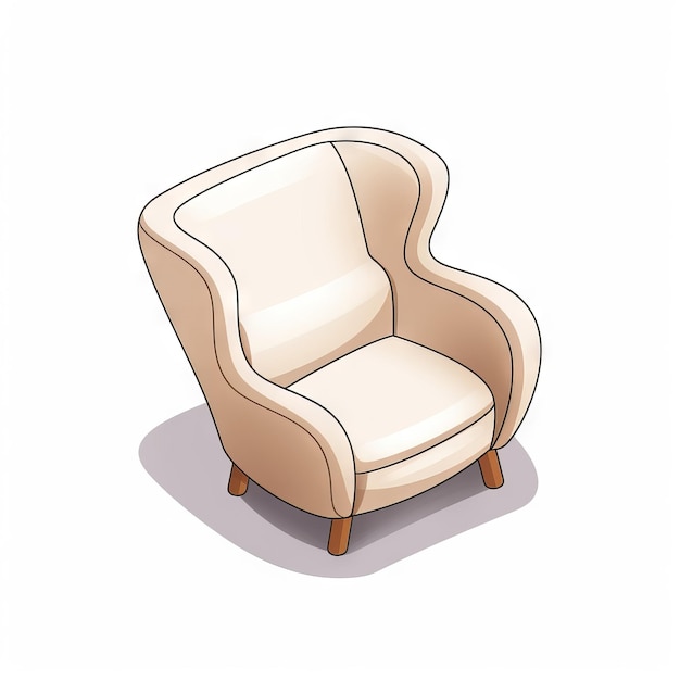 Isometrische geïsoleerde fauteuil