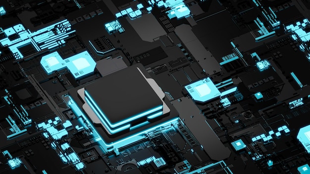 Isometrische processorchip