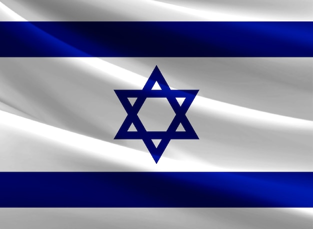Флаг Израиля сложен