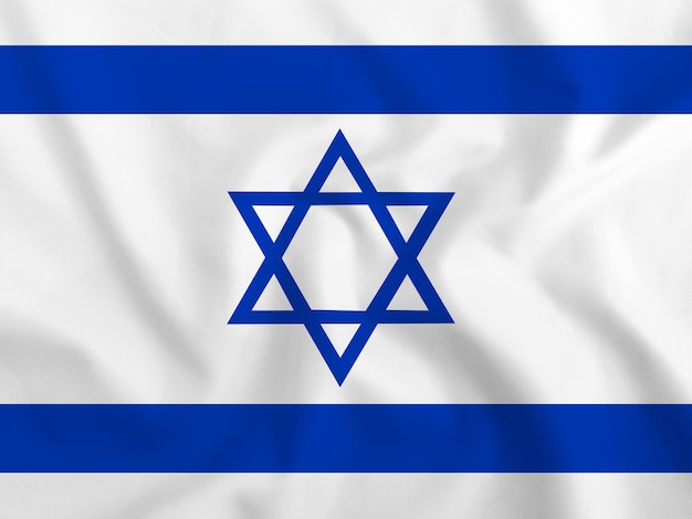 Israël van stof vlag achtergrond