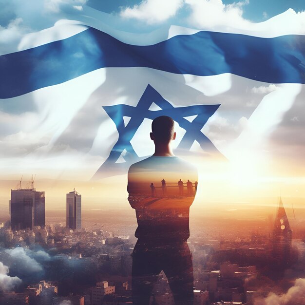 Photo israeli flag hope