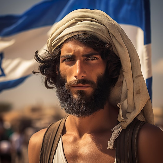 israeli man in hot summer