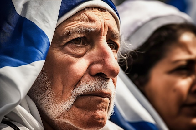 Israeli People Marching on the Street Asking Peace Jews Against War and Looking for a Peaceful Home