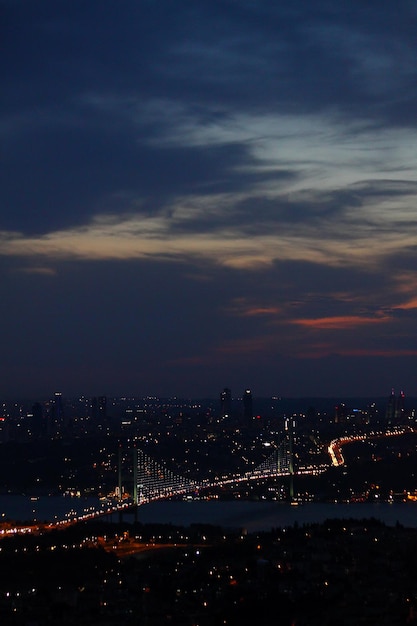 istanbul city view Bosporus Bridge