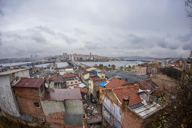 Istanbul Downtown Irregular Urbanization View