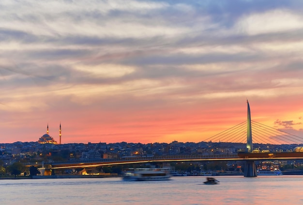 Istanbul at a dramatic sunset