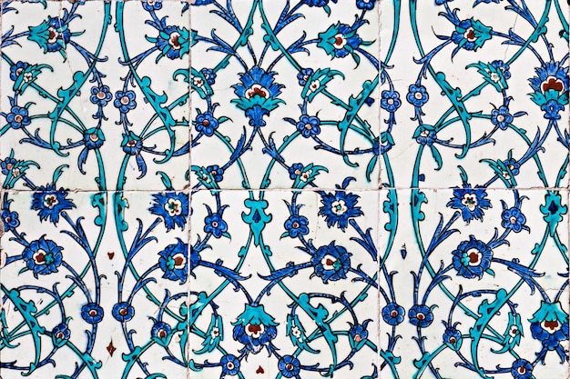 ISTANBUL, TURKEY - SEPTEMBER 06, 2014: Beautiful decoration inside Topkapi palace on September 06, 2014 in Istanbul, Turkey.