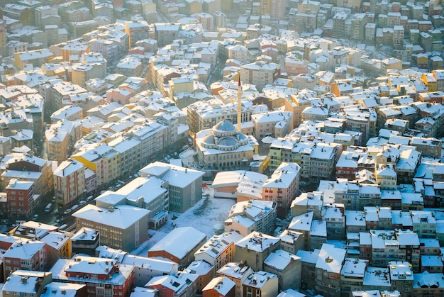 Istanbul vanaf de top.