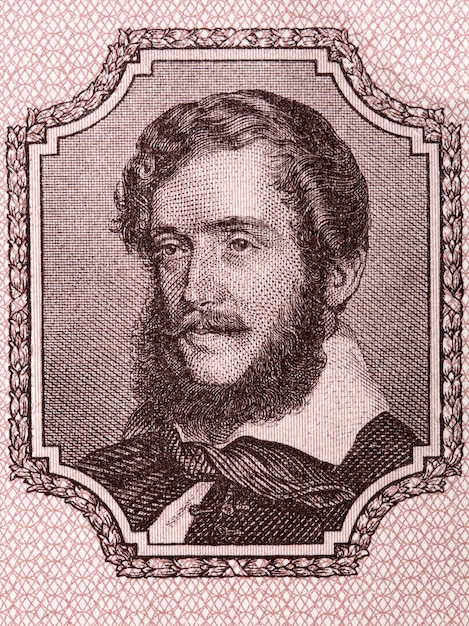 Istvan Szechenyi illustration from old Hungarian money