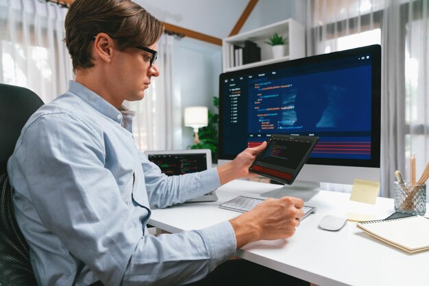 It developer selecting by point on coding online software pecuniary