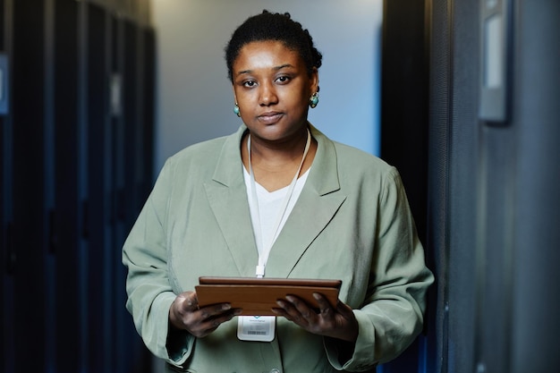 It engineer in server room