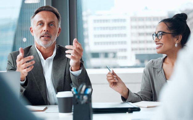 It takes a simple idea to spark something big Shot of a group of businesspeople having a meeting in an office