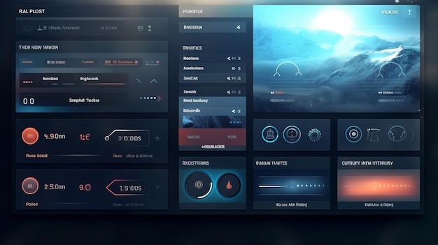 IT User Interface UI Design AI generated