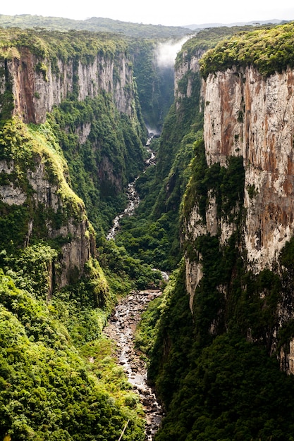Itaimbezinho canyon kliffen in het zuiden van Brazilië