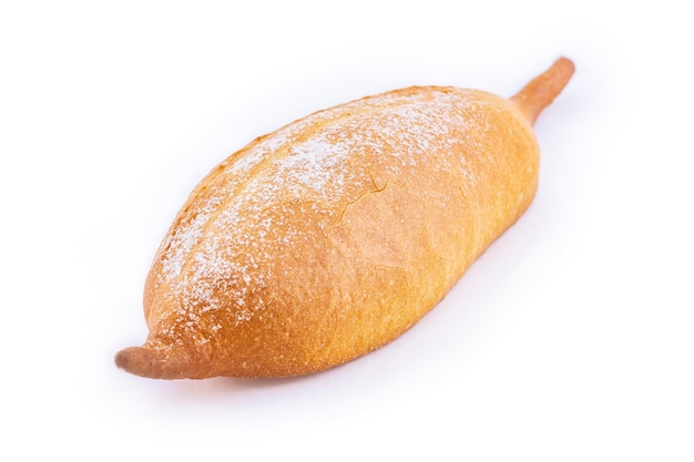 Italiaans brood baguette geïsoleerd op wit