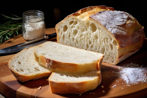Italiaans brood met behulp van een broodmachine Italiaans voorgerecht