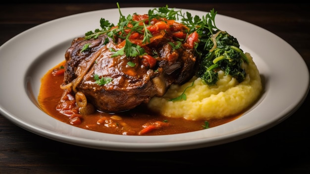 Italiaans Osso buco voedsel