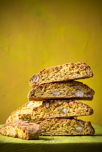 Italiaanse Cantuccini amandelkoekjes taarten