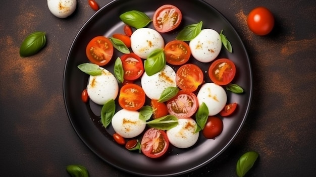 Italiaanse caprese salade