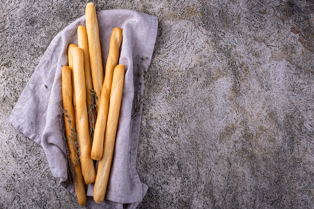 Italiaanse grissini traditionele voorgerecht soepstengel