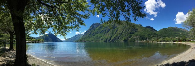 Foto italiaanse meren meer van lugano italië