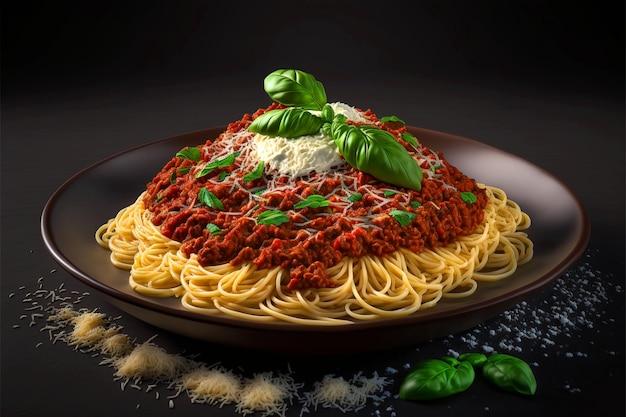 Italiaanse spaghetti bolognese
