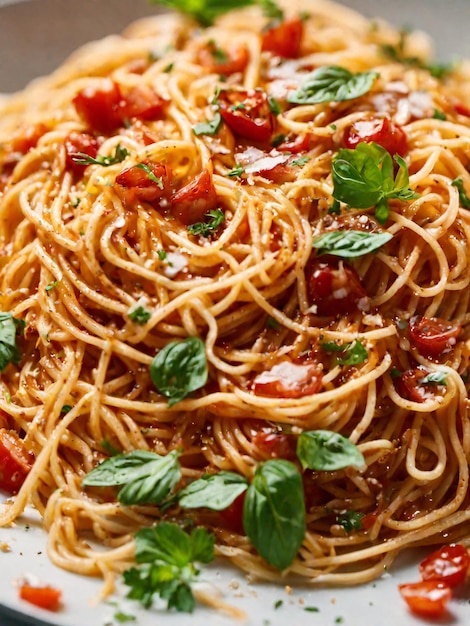 Italiaanse spaghetti met tomatensous