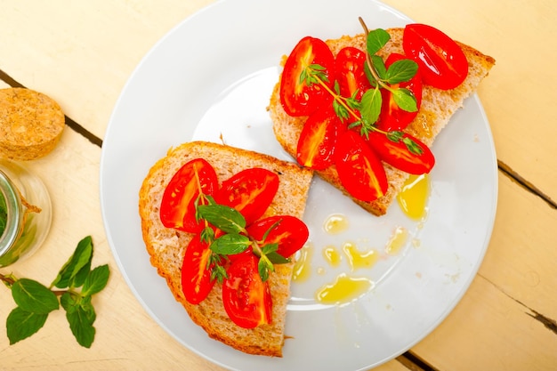 Italiaanse tomatenbruschetta